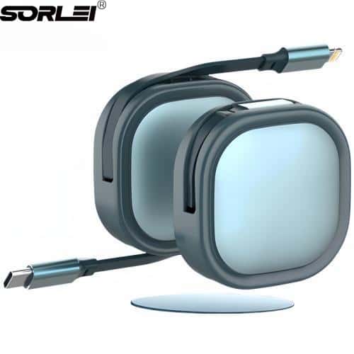 27W Retractable USB C to Light-ning PD Fast Charging Cable