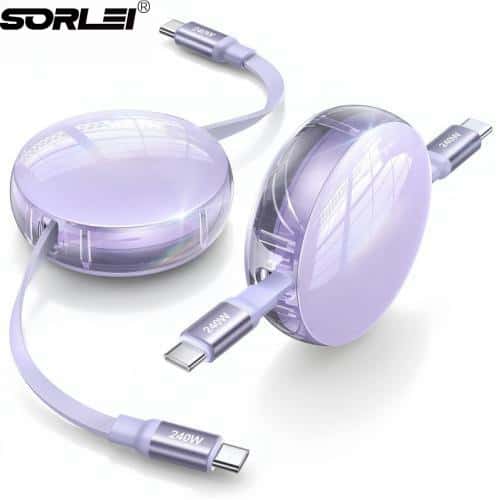 60W 4FT Scalable USB C to USB C Fast Charging Data Cable for Phone