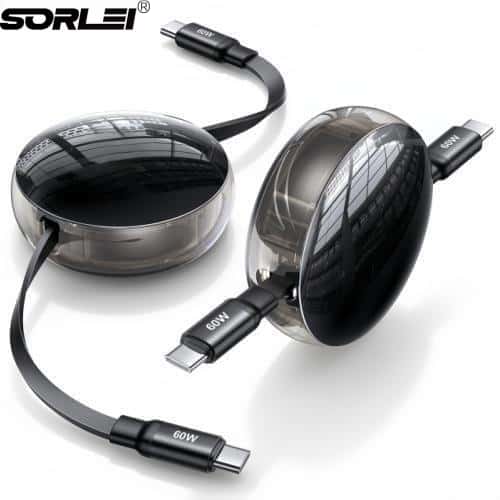 60W 4FT Scalable USB C to USB C Fast Charging Data Cable for Phone