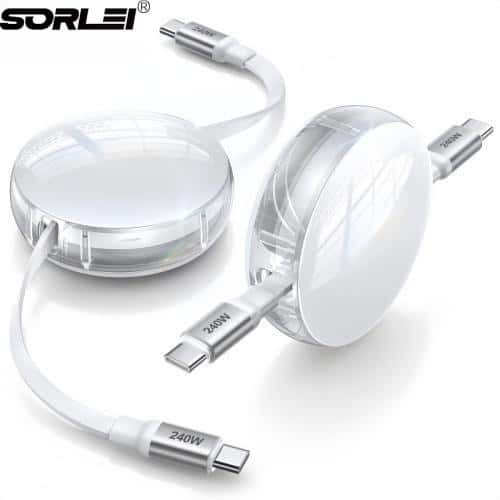 60W 4FT Scalable USB C to USB C Fast Charging Data Cable for Phone