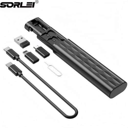 6 in 1 Multi-Functional Mini Charging Cable USB adapter Kit with Portable Case Type C Cable USB A Micro Light Adapter