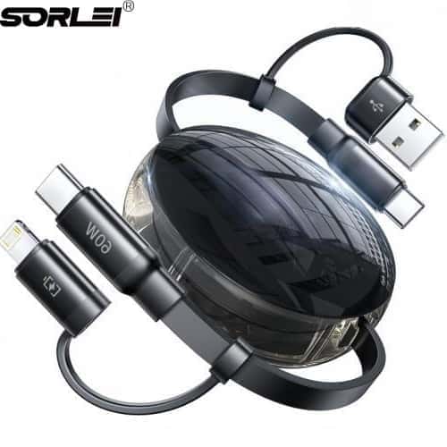 60W PD Fast Charging Cable 5 in 1 Scalable USB C cable 