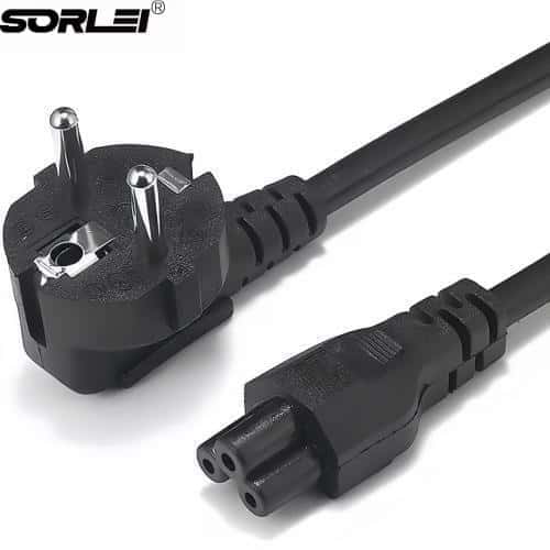 6ft European 3 Prong Notebook Power Cord (CEE 7/7 to IEC320 C5)