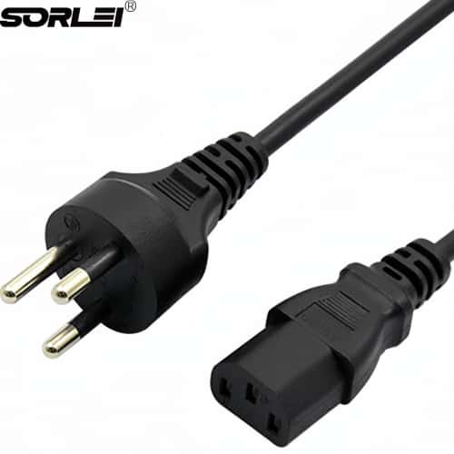 Thailand TISI 6A/10A/16A 250V 3 Pin AC Power Cord with IEC 320 C13 Plug 