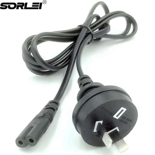 AU Australian 2 Prong Power Cable IEC Plug SAA AU Plug Figure 8 IEC-C7 AC Power Cord for Home Appliance Use for Australia