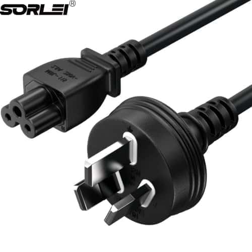 AS/NZS3112 IEC 60320-1 AC AU Australian SAA Power Cord SAA 3 Pin Plug IEC 320 C5 Australian Power Cords 