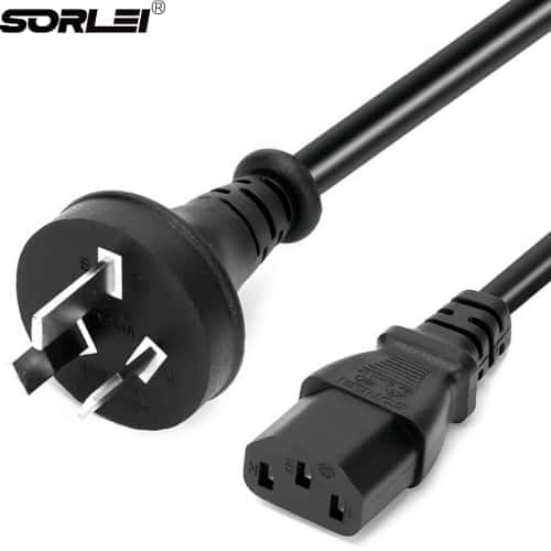 Australian Computer Extension And Socket Au 3 Pin Kettle Cable Cords Australia Power Cord Plug With IEC C13 Connector