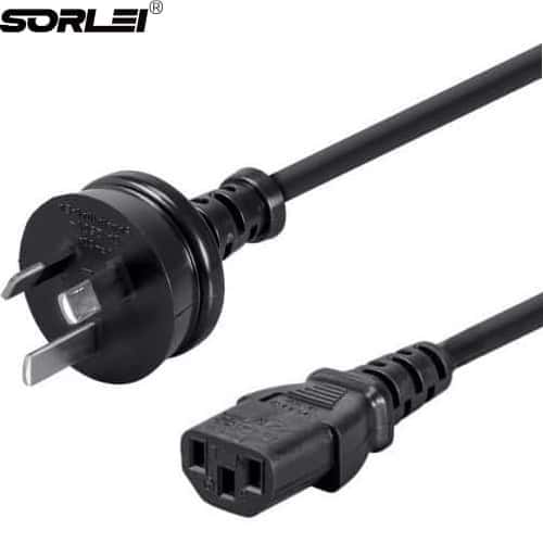 18 AWG Australia Power Cord, IEC-320-C13 to AS3112