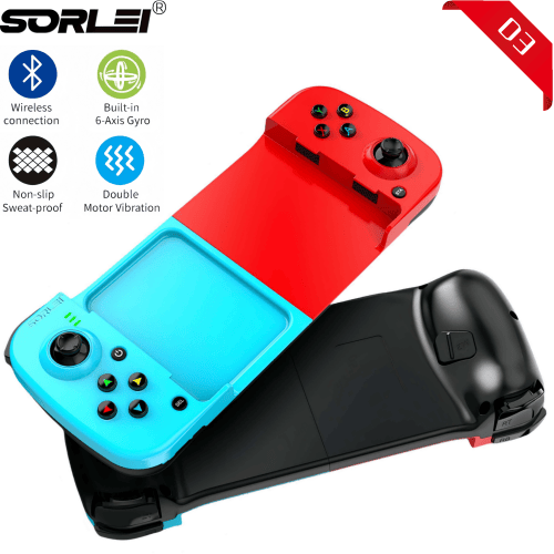 D3 Type-C Telescopic Mobile Phone Gamepad Bluetooth-compatible 5.0 Wireless Game Controller Joystick for PUBG for PS4 Switch PC ios Android
