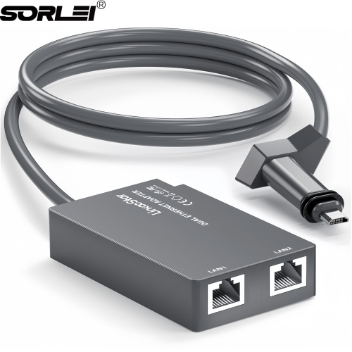 Multi Starlink Ethernet Adapter GEN 2/V2 for Wired External Network 2 Devices Networked Simultaneously