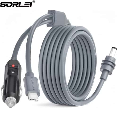 Mini 2 in 1 Cable USB C Cigarette Lighter to DC Power Cable Car Charger For Starlink Mini 