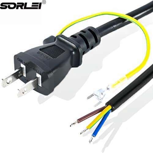 standard Extension PSE Japan 2 Pin AC tail Plug to IEC C13 Power Cord with Stripped for Home Appliance