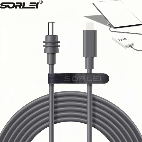 Waterproof USB Type-C to DC 5521 Power Plug Replacement Network Starlink Cable Fiber Optic Satellite Extension PD for Satellites