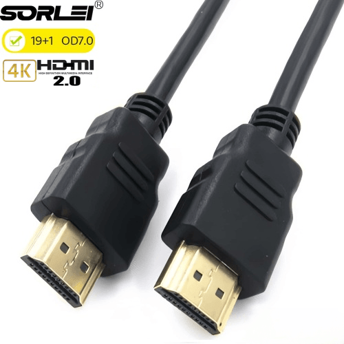 OEM Male to Male OD7.0 Gold Plated High Speed V2.0 18Gbps 4K 60Hz 19+1 HDMI to HDMI Cable Manufacturers HDMI cables for TV Computer Projector