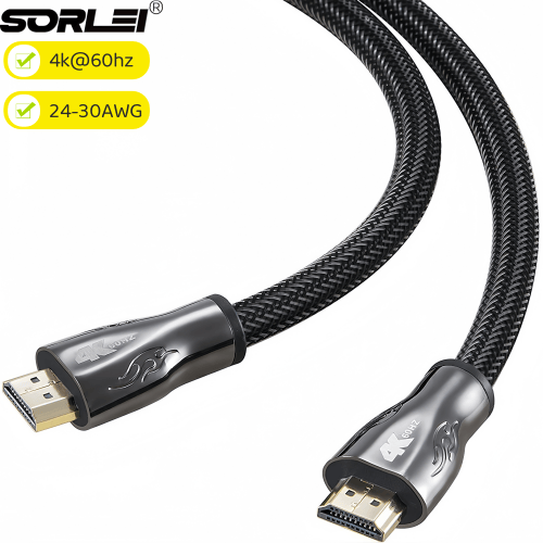 4K 3D HDMI Cables 2.0 Male to Male Support 2160P Ethernet for DVD PS4 Xbox LCD HDTV Laptop