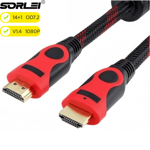 Nylon Braid V1.4 HDMI cable 1m 1.5m 3m 10m 15m 20m HDMI 1080P for HDTV