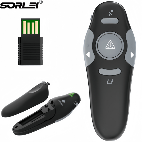 USB 2.4G Wireless Presenter Red Laser Pointer PPT Remote Control Pointer Pen for PowerPoint Presentation Teaching