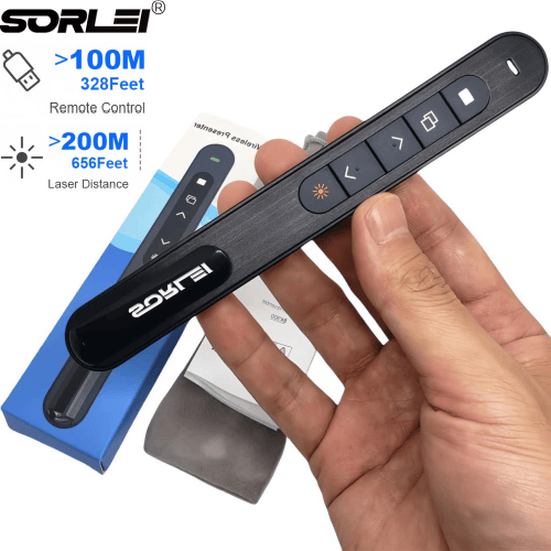 Wireless Controller 2.4GHz RF Technology Supports Multiple Operating Systems USB Presentation Remote Control Suitable for Keynote /PPT/Mac/PC